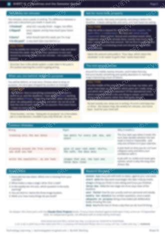 Page 2 of the Deadlines and the Semester System cheat sheet