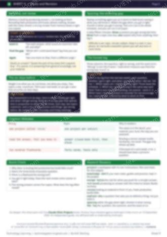 Page 2 of the Study and Revision cheat sheet